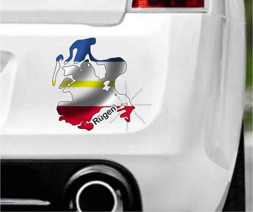 Autoaufkleber rügen - autoaufkleber,